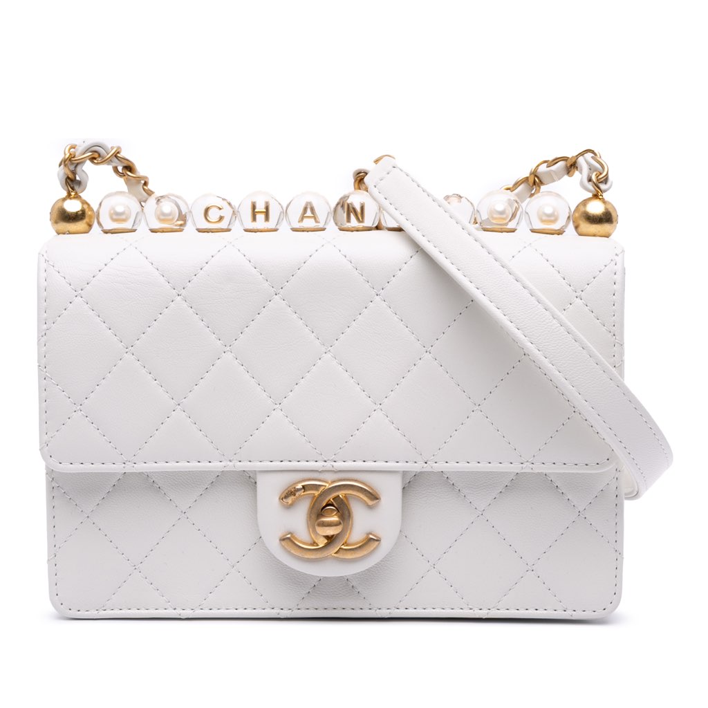 Chanel Medium Chic Pearls Lambskin Flap
