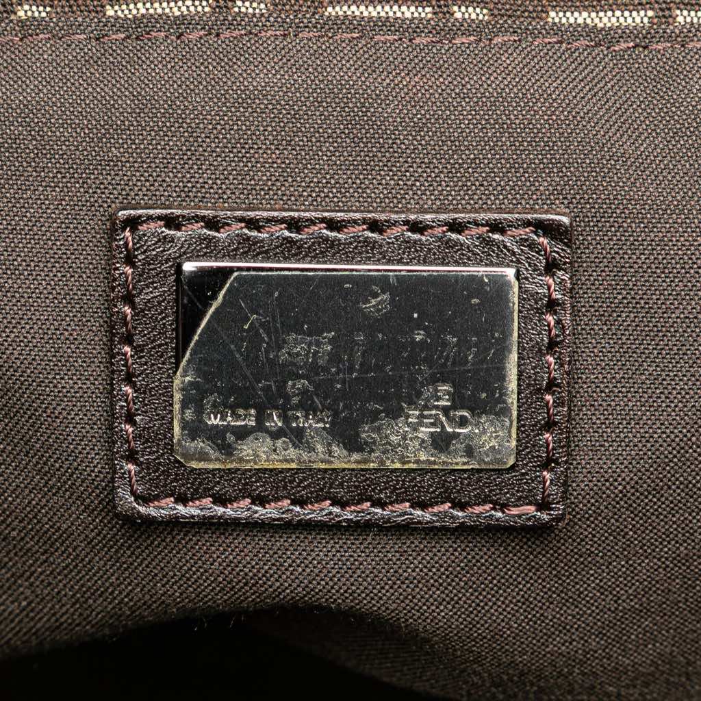 Fendi Small Zucchino Canvas Tote - Side view