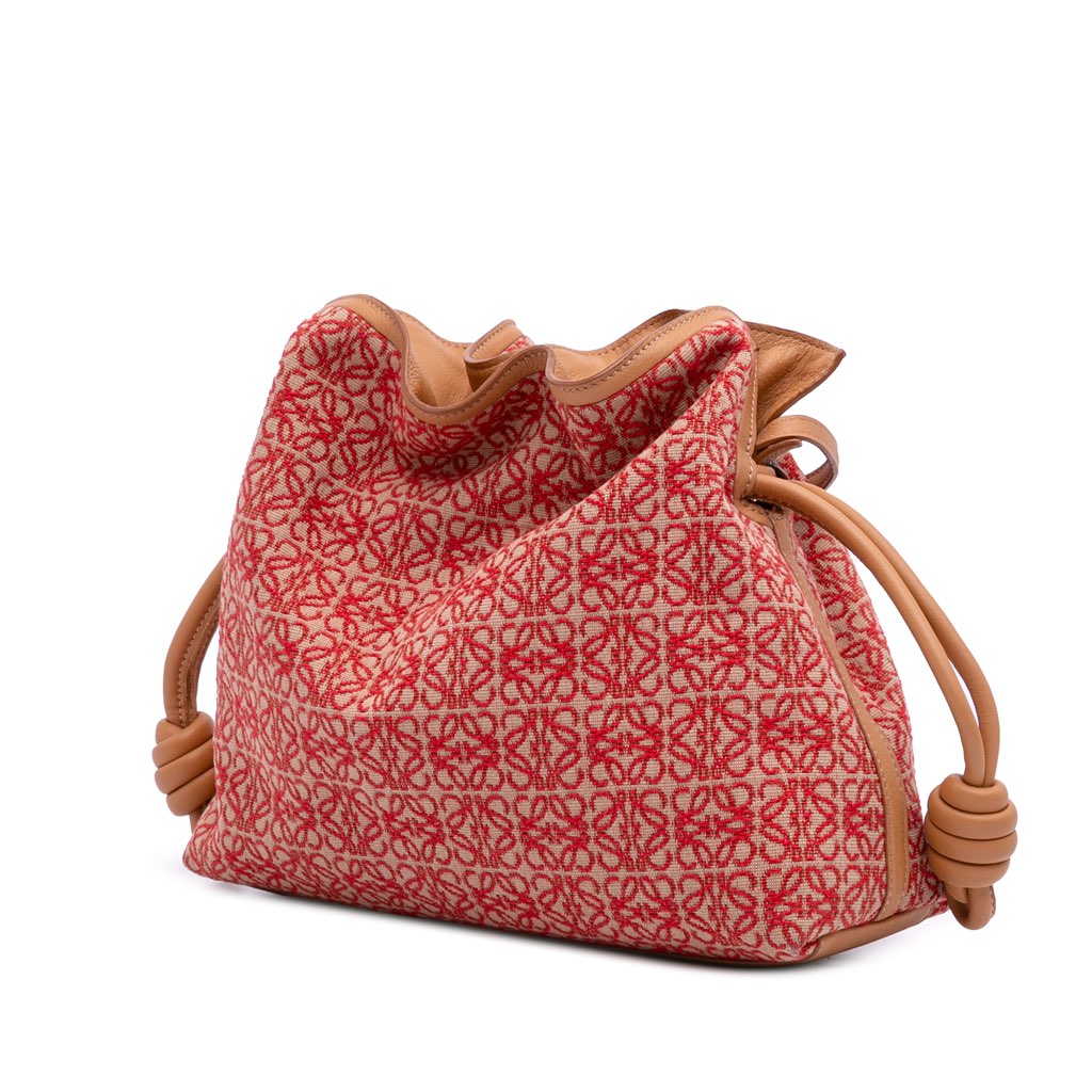 Loewe Anagram Canvas Flamenco Knot Clutch - 2