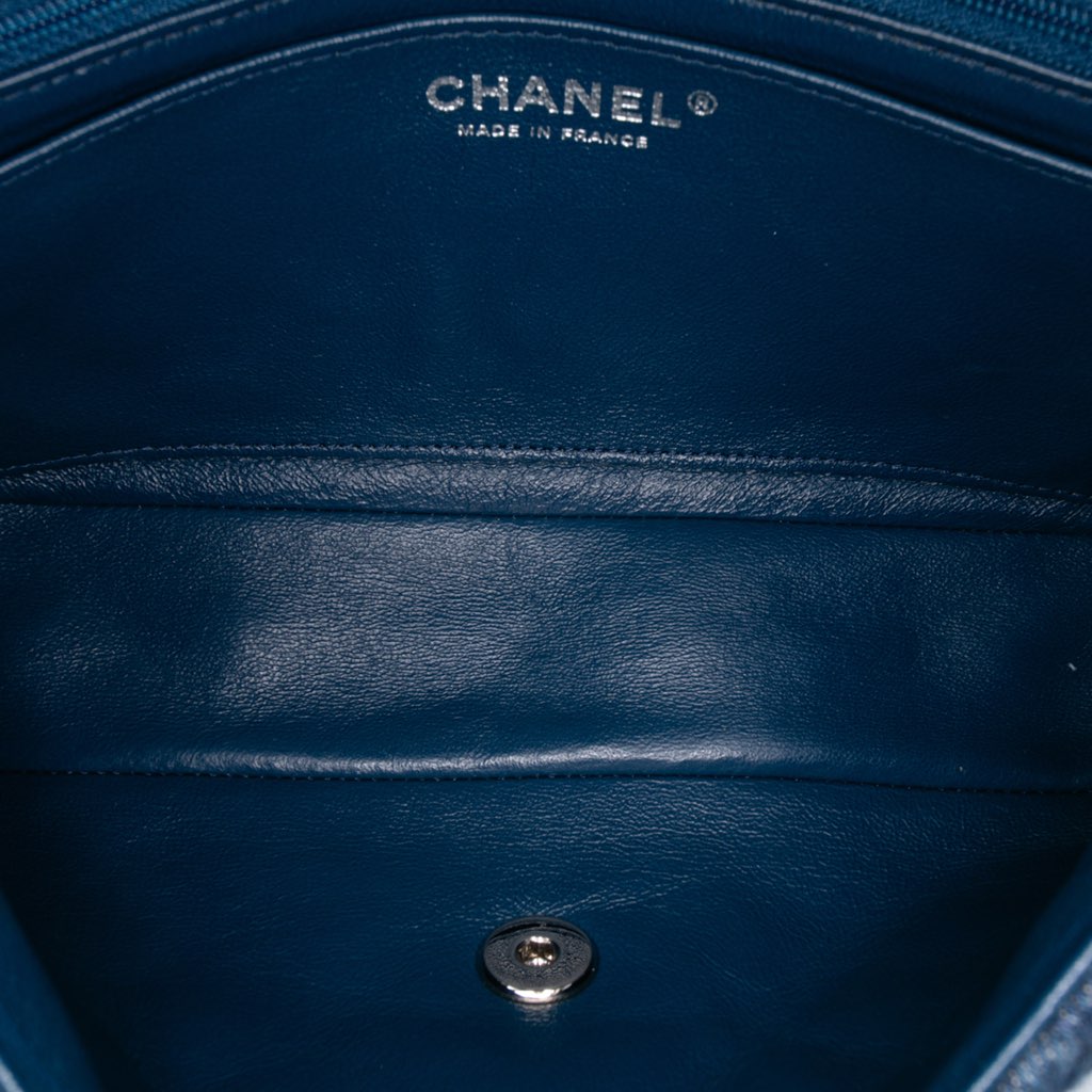 Chanel Quilted Denim Classic Single Flap - 4