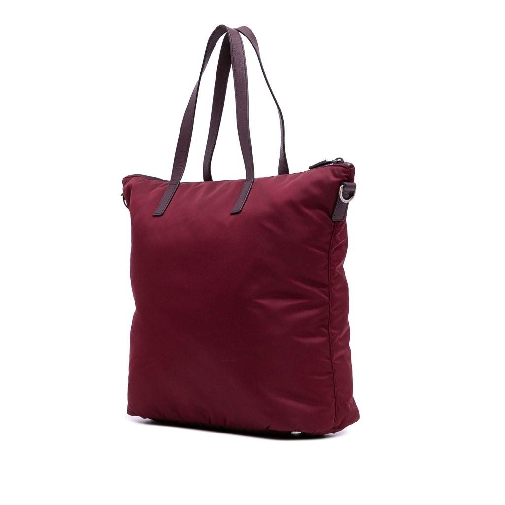 Prada Tessuto Zip Top Convertible Tote - Back view