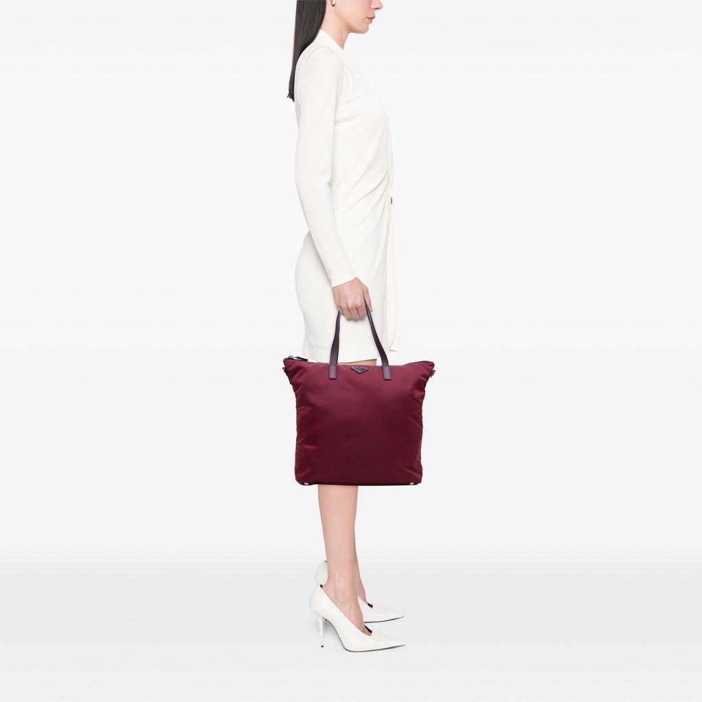 Prada Tessuto Zip Top Convertible Tote - Image 14