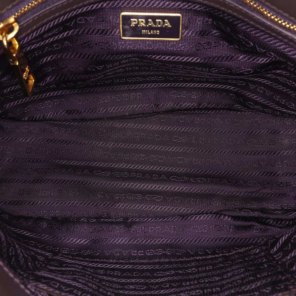 Prada Small Saffiano Vernice Galleria Double Zip Satchel - 4