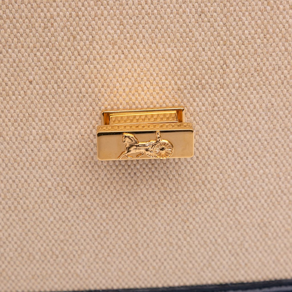 Celine Canvas Sulky Clutch With Chain - Detail 1