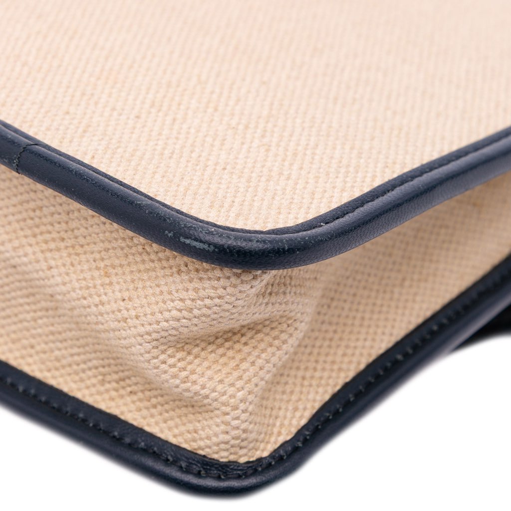 Celine Canvas Sulky Clutch With Chain - Image 10
