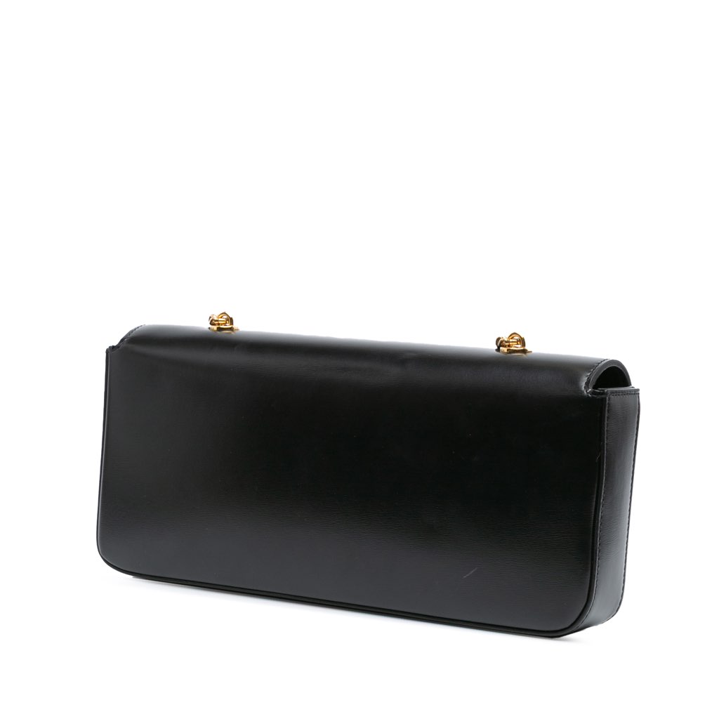 Celine Shiny Calfskin Triomphe Chain Shoulder Bag - 2