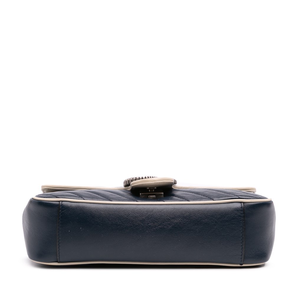 Gucci Small GG Marmont Matelasse Leather Torchon Flap Crossbody - 3