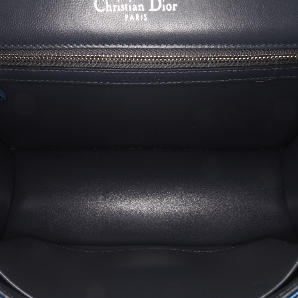 Dior Medium Metallic Patent Microcannage Diorama Crossbody - 4