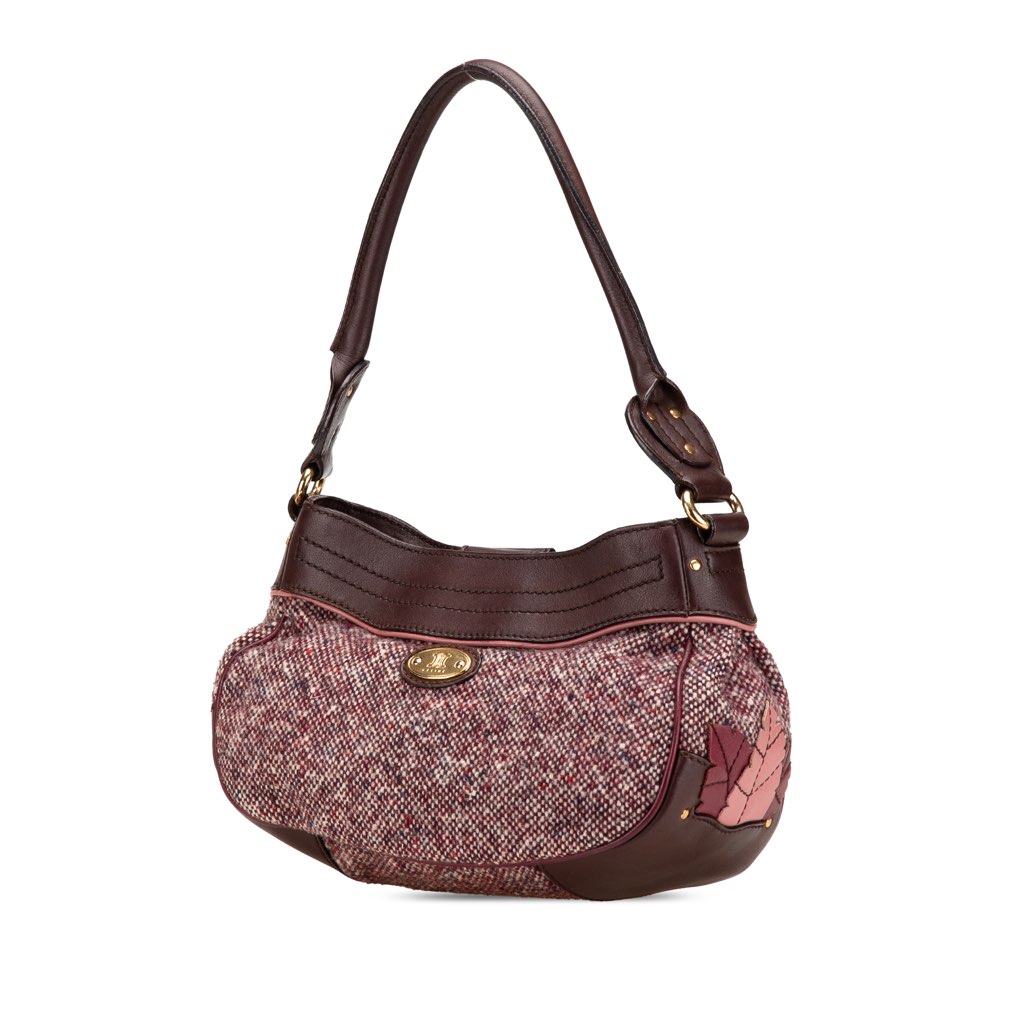 Celine Tweed Shoulder Bag - 2