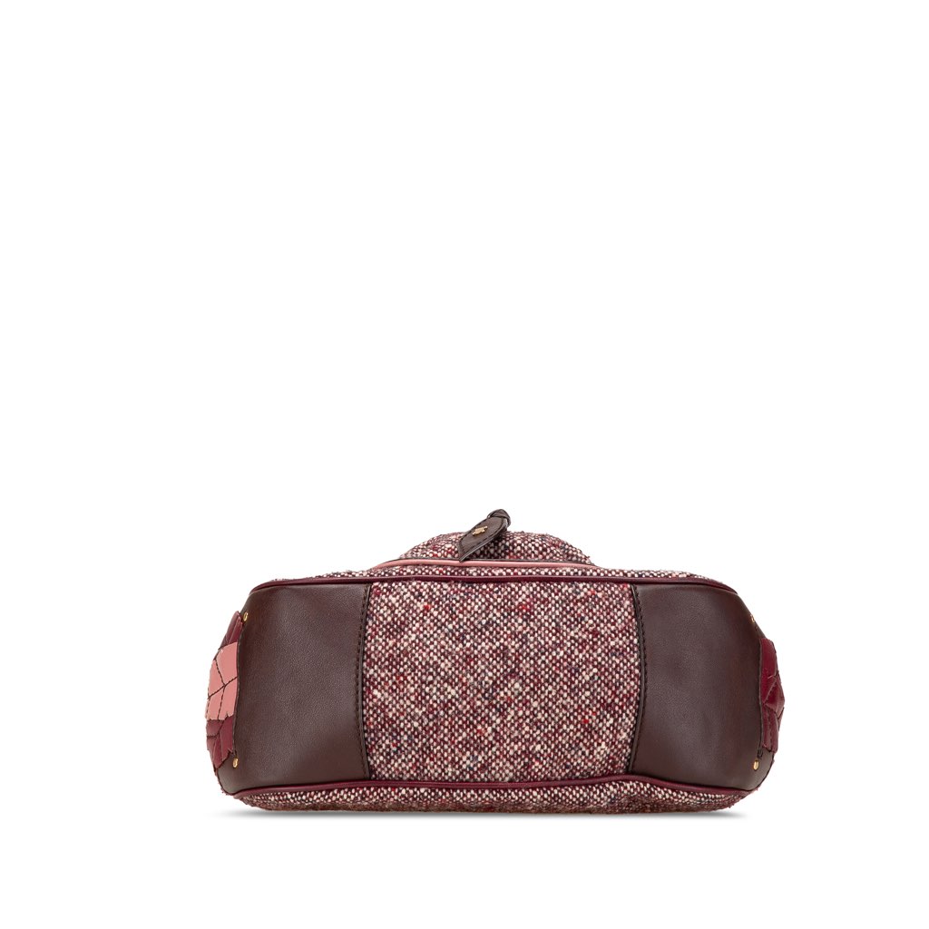 Celine Tweed Shoulder Bag - 3