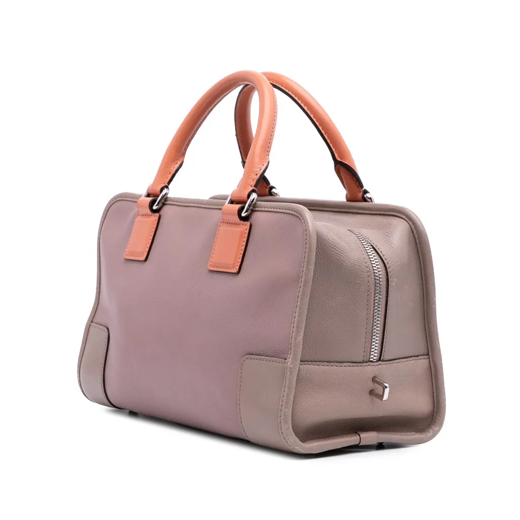 Loewe Tricolor Leather Amazona 28 Pink Leather Fair - Back View