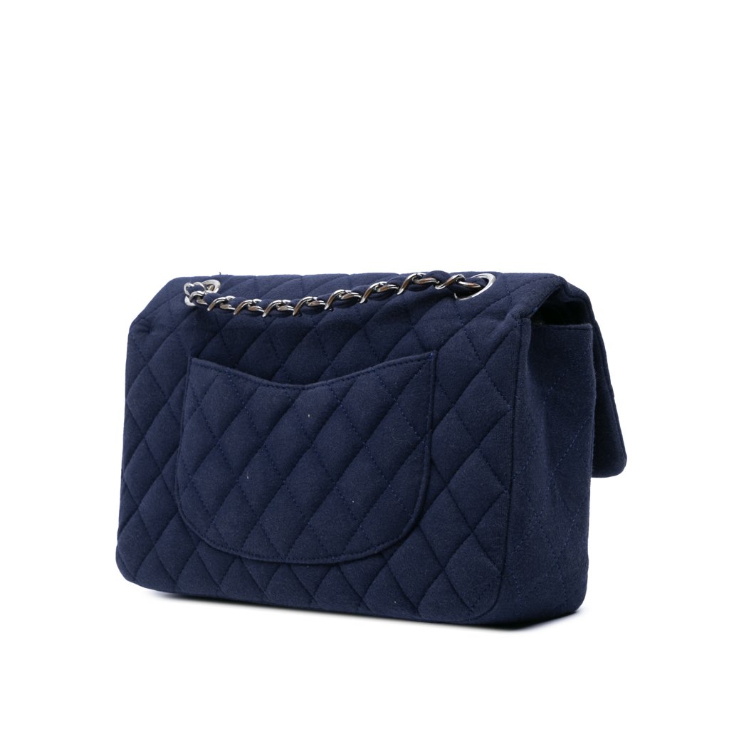 Chanel Medium Classic Jersey Double Flap - 2