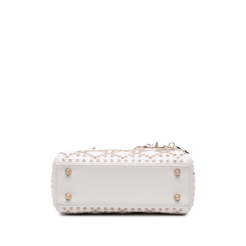 Dior Small Lambskin Cannage Lucky Star Studded Lady Dior - 3