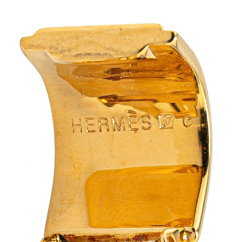 Hermès Enamel Cloisonne Flower Clip On Earrings - Image 6