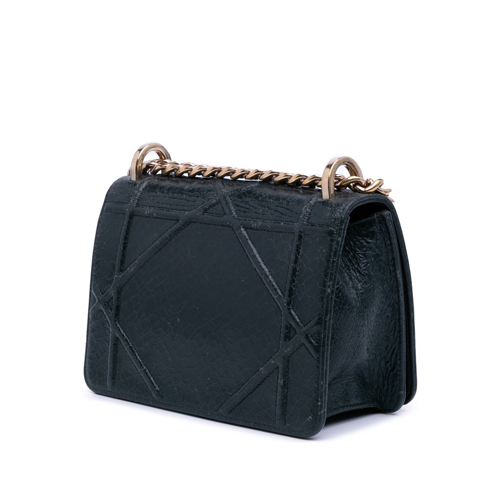 Dior Mini Crackled Deerskin Diorama Flap - 2
