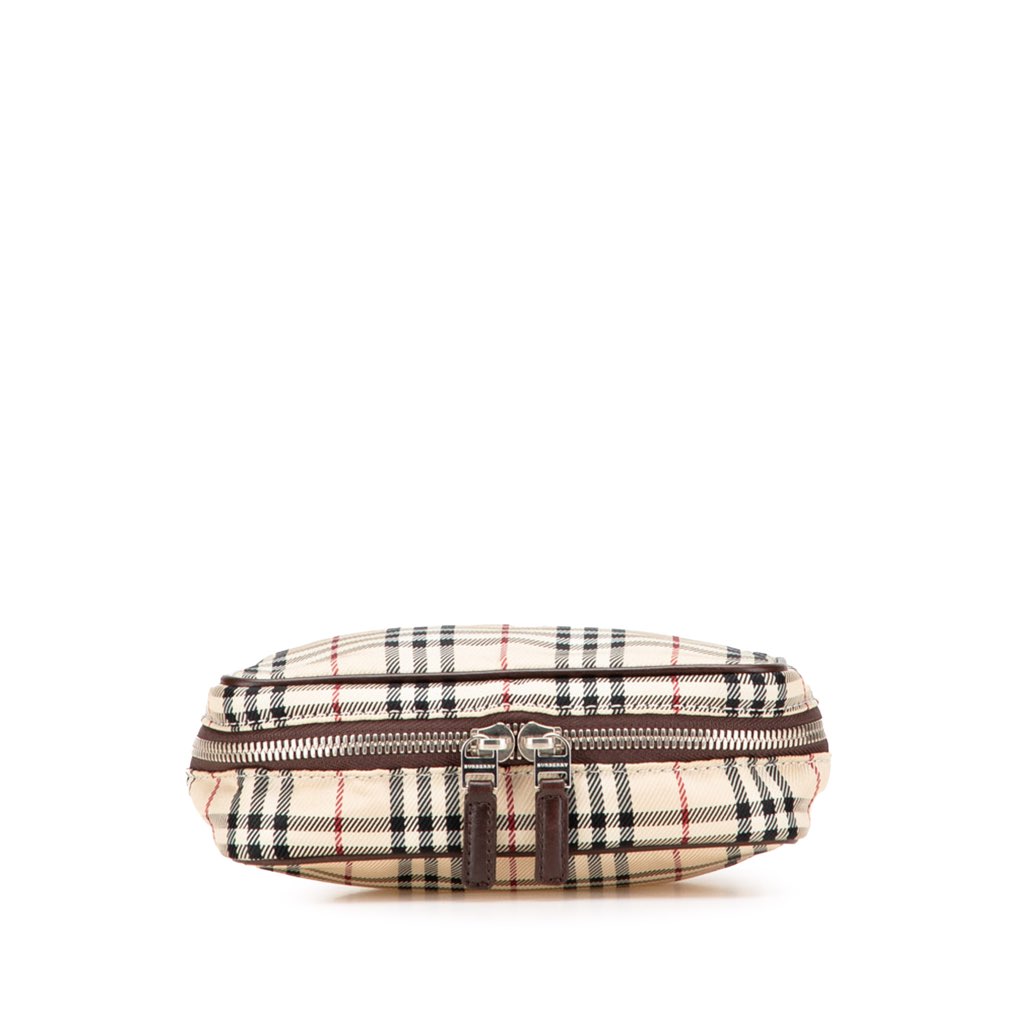 Burberry House Check Canvas Vanity Bag - Image 6
