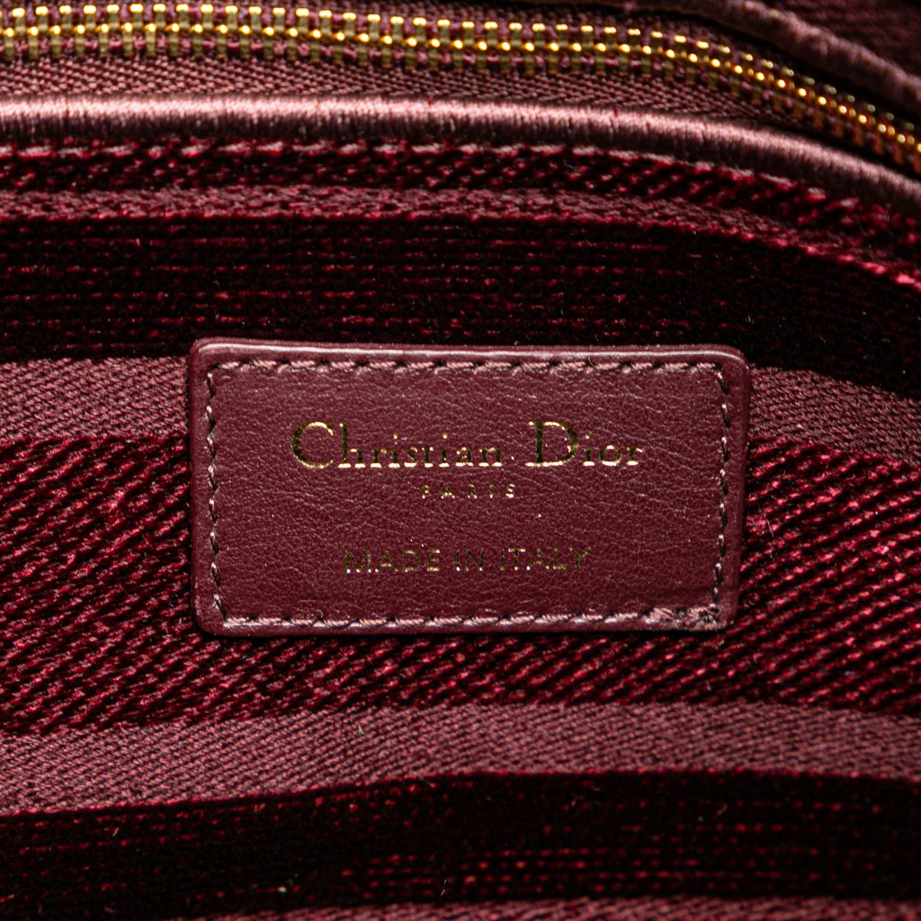 Dior Medium Velvet Cannage Lady D Lite - 5
