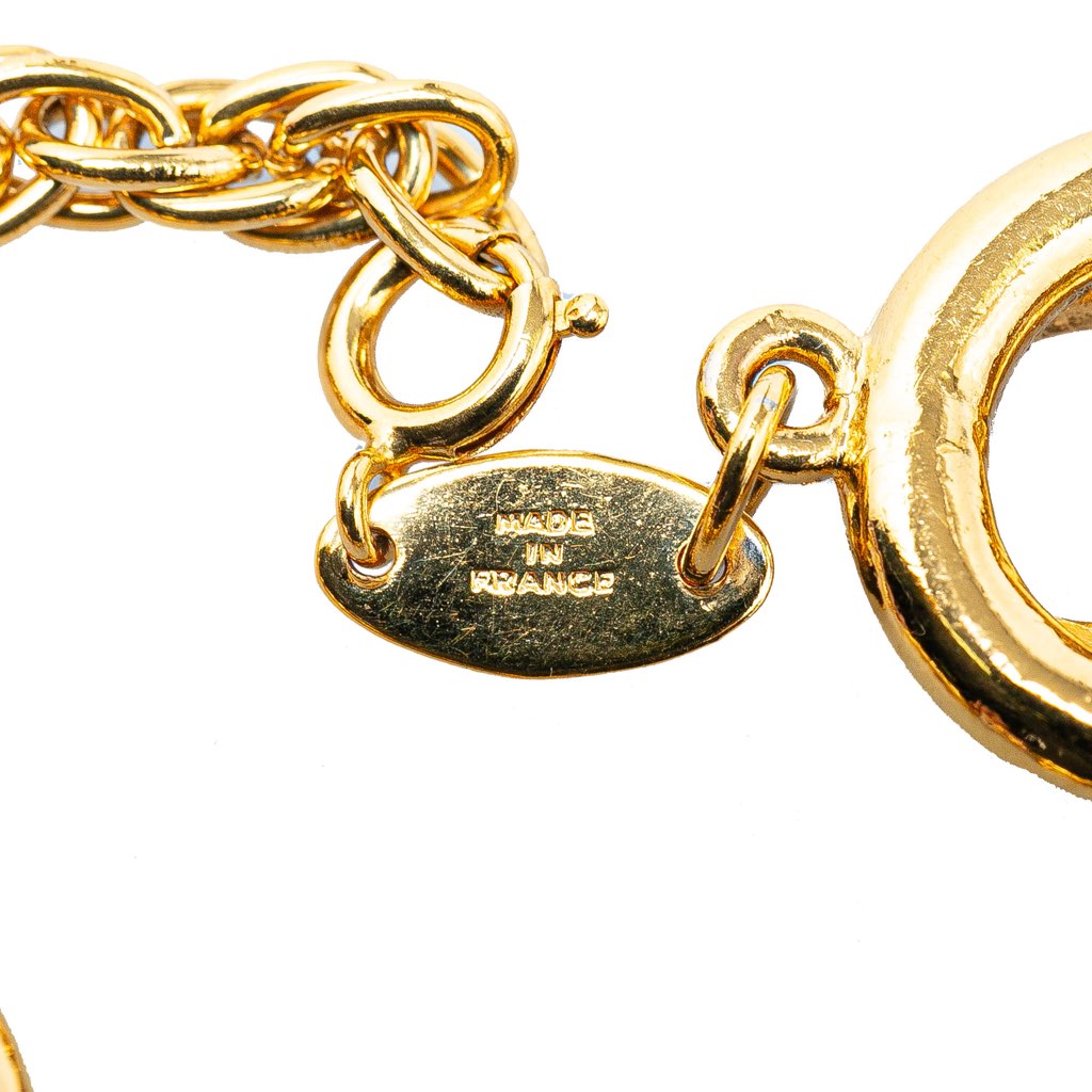 Chanel Gold Plated CC Chain Bracelet - 5