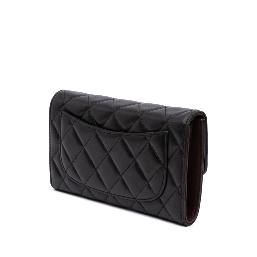 Chanel Large CC Quilted Lambskin Flap Wallet - 2