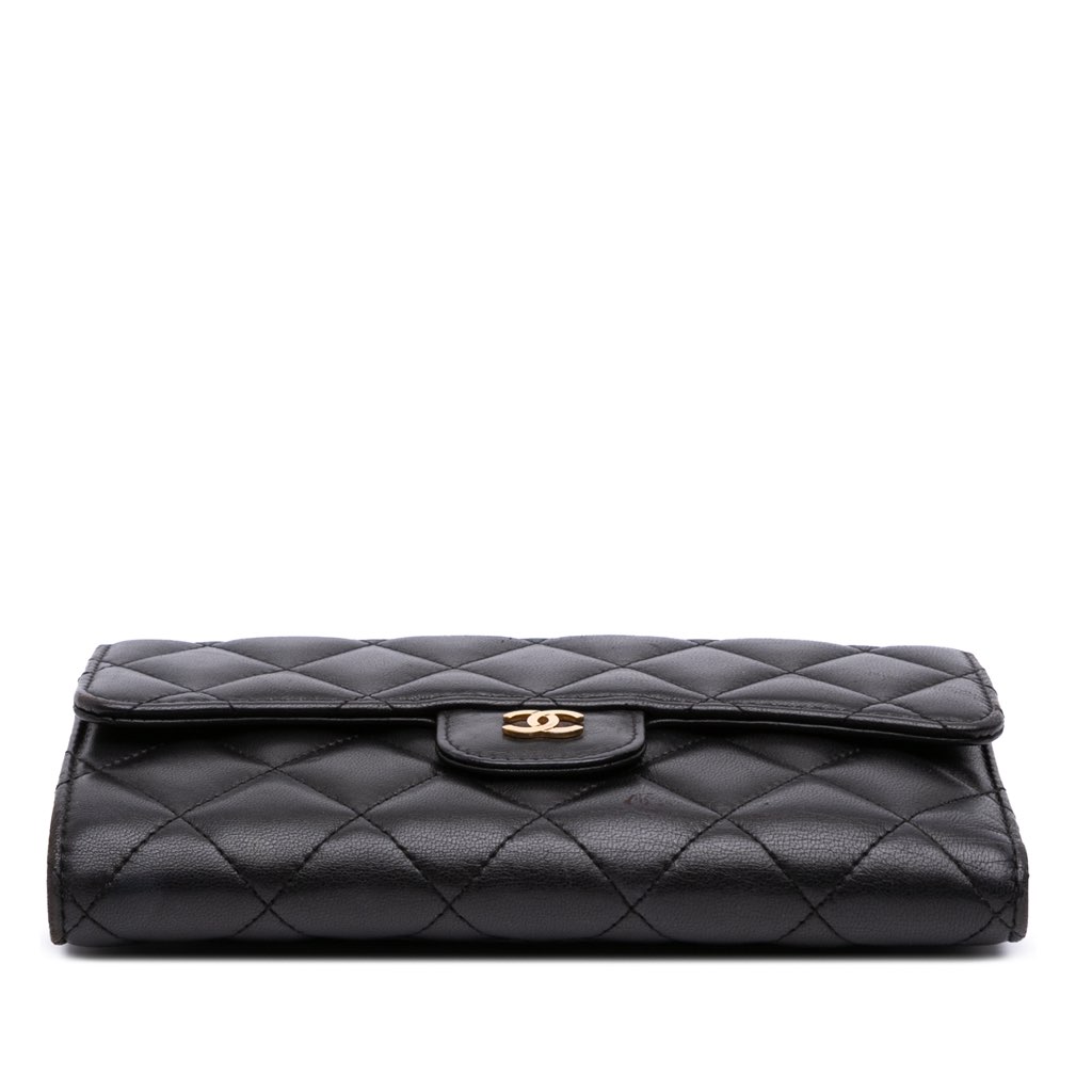 Chanel Large CC Quilted Lambskin Flap Wallet - 3