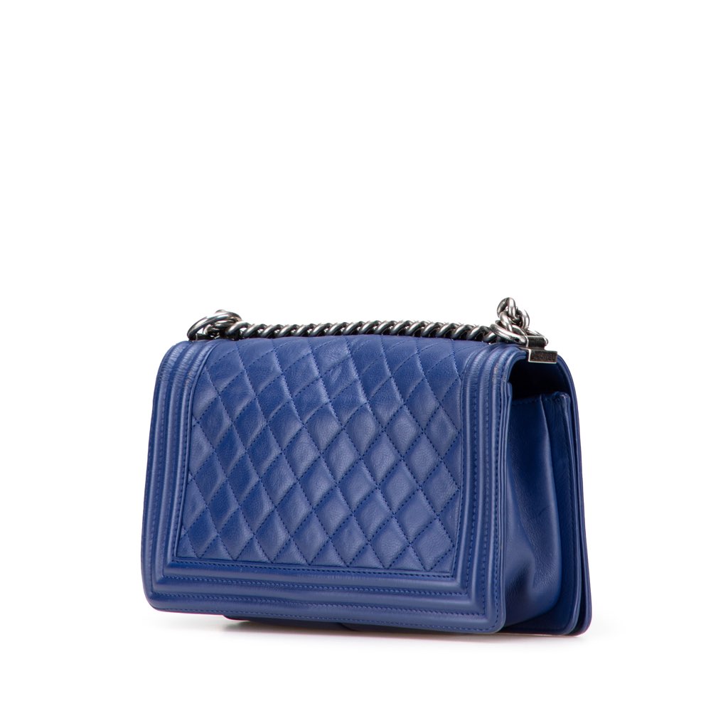 Chanel Old Medium Quilted Lambskin Boy Flap - 2