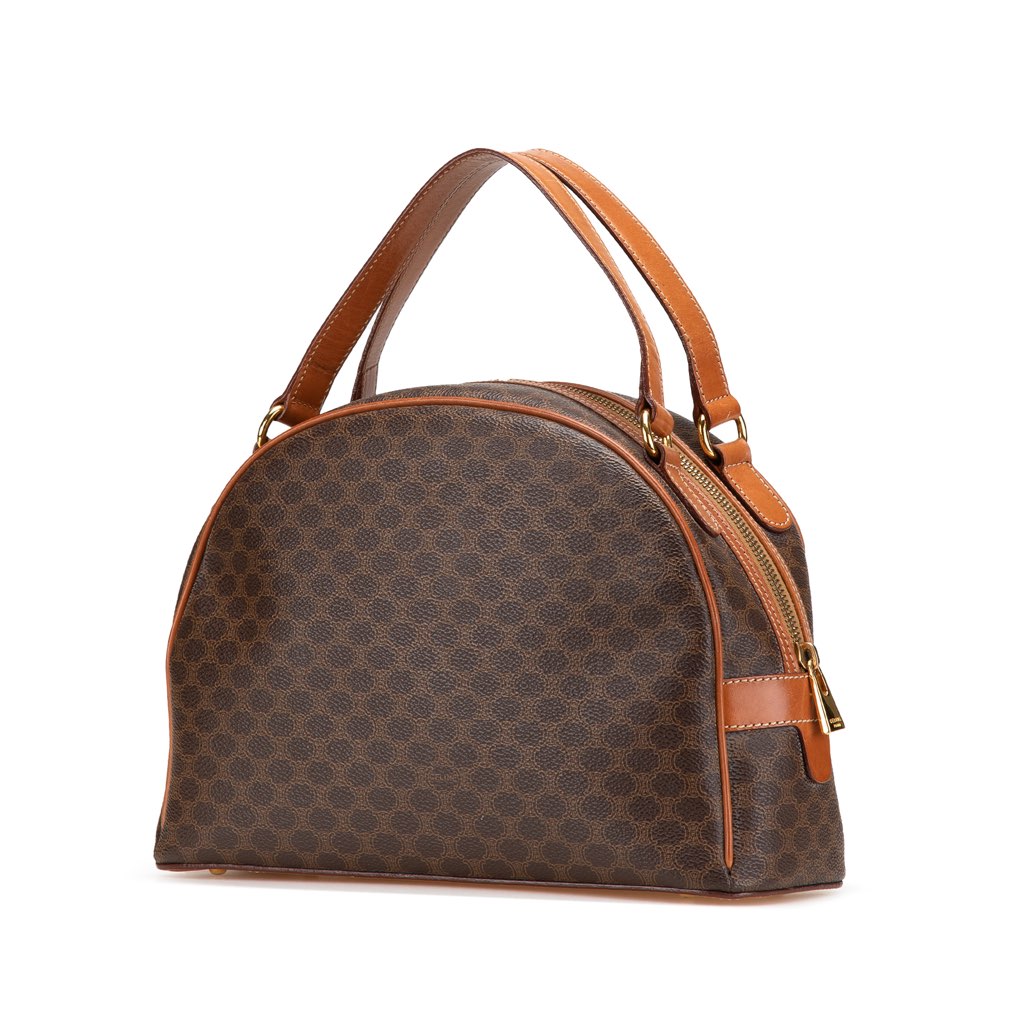 Celine Macadam Coated Canvas Handbag - 2