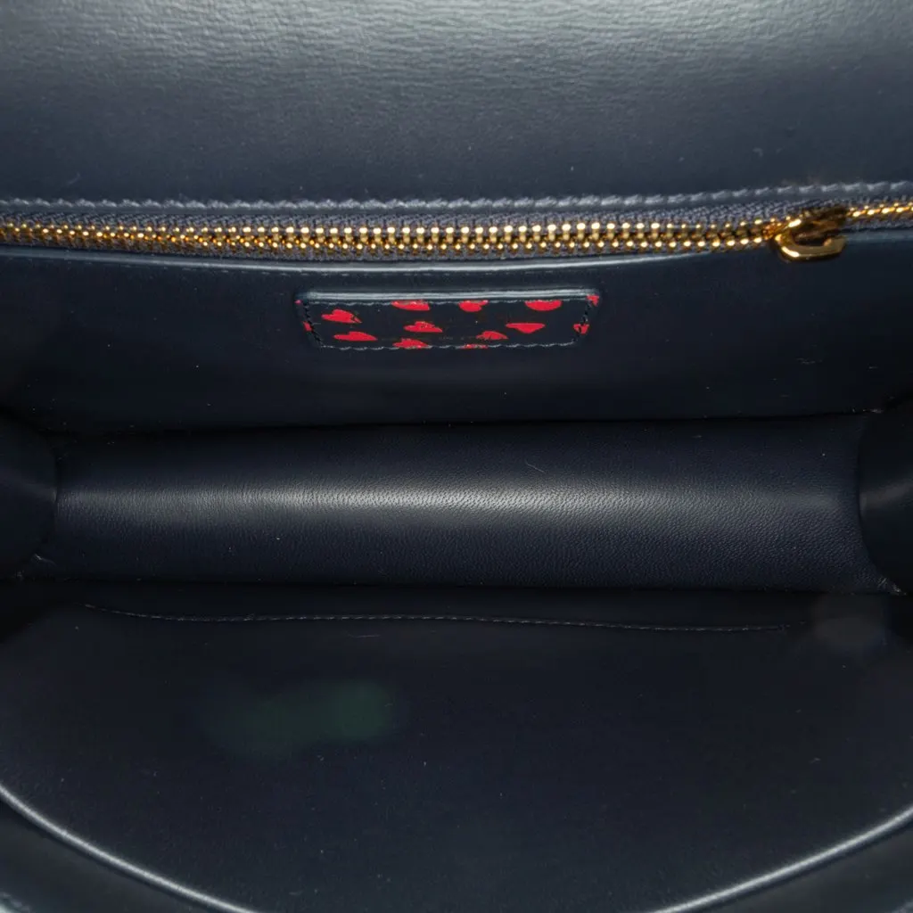 Dior I Love Paris 30 Montaigne Flap Blue Leather Good - Box View