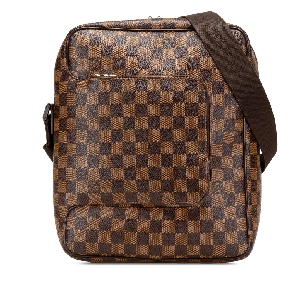 Louis Vuitton Damier Ebene Olav MM Brown Canvas Very good - Front View