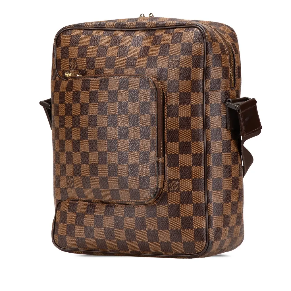 Louis Vuitton Damier Ebene Olav MM Brown Canvas Very good - Back View
