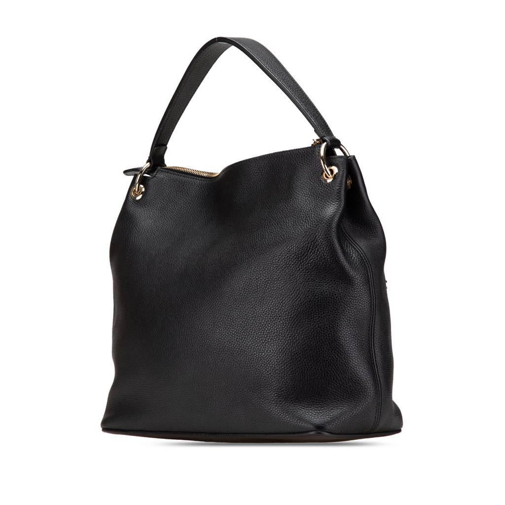 Gucci Large Pebbled Calfskin Soho Convertible Hobo - 2