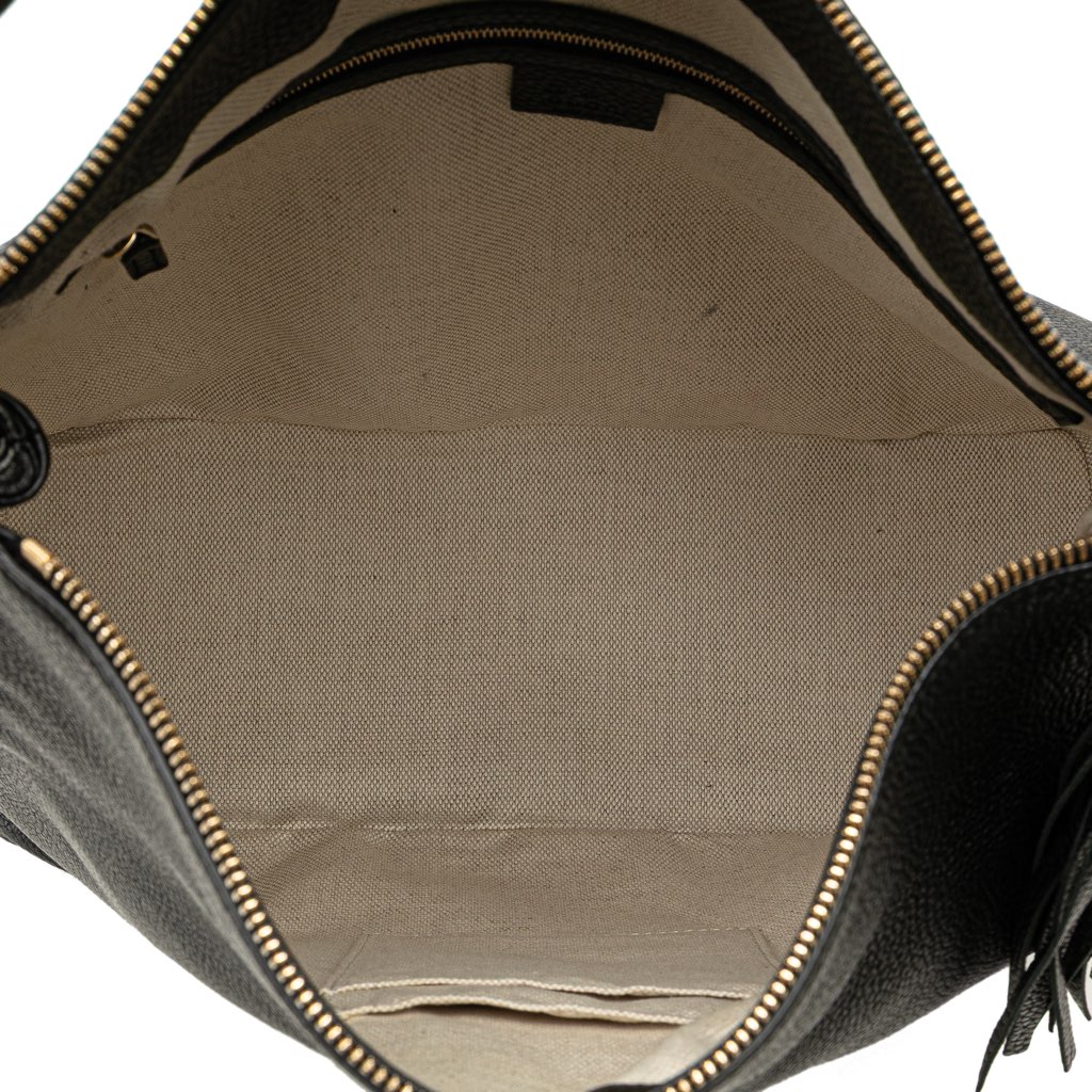 Gucci Large Pebbled Calfskin Soho Convertible Hobo - 4