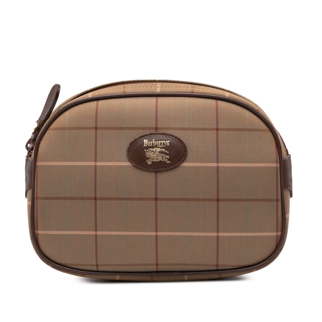 Burberry Vintage Check Canvas Clutch