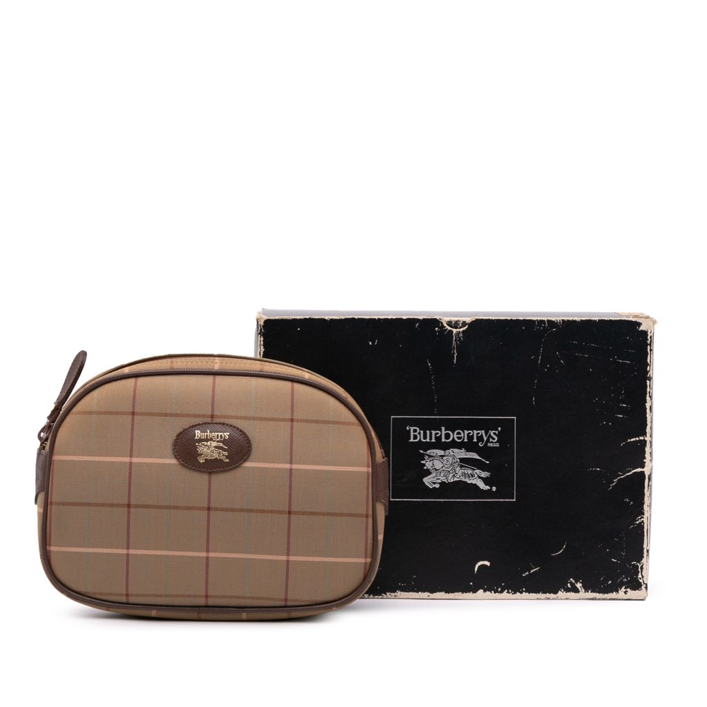 Burberry Vintage Check Canvas Clutch - Image 12