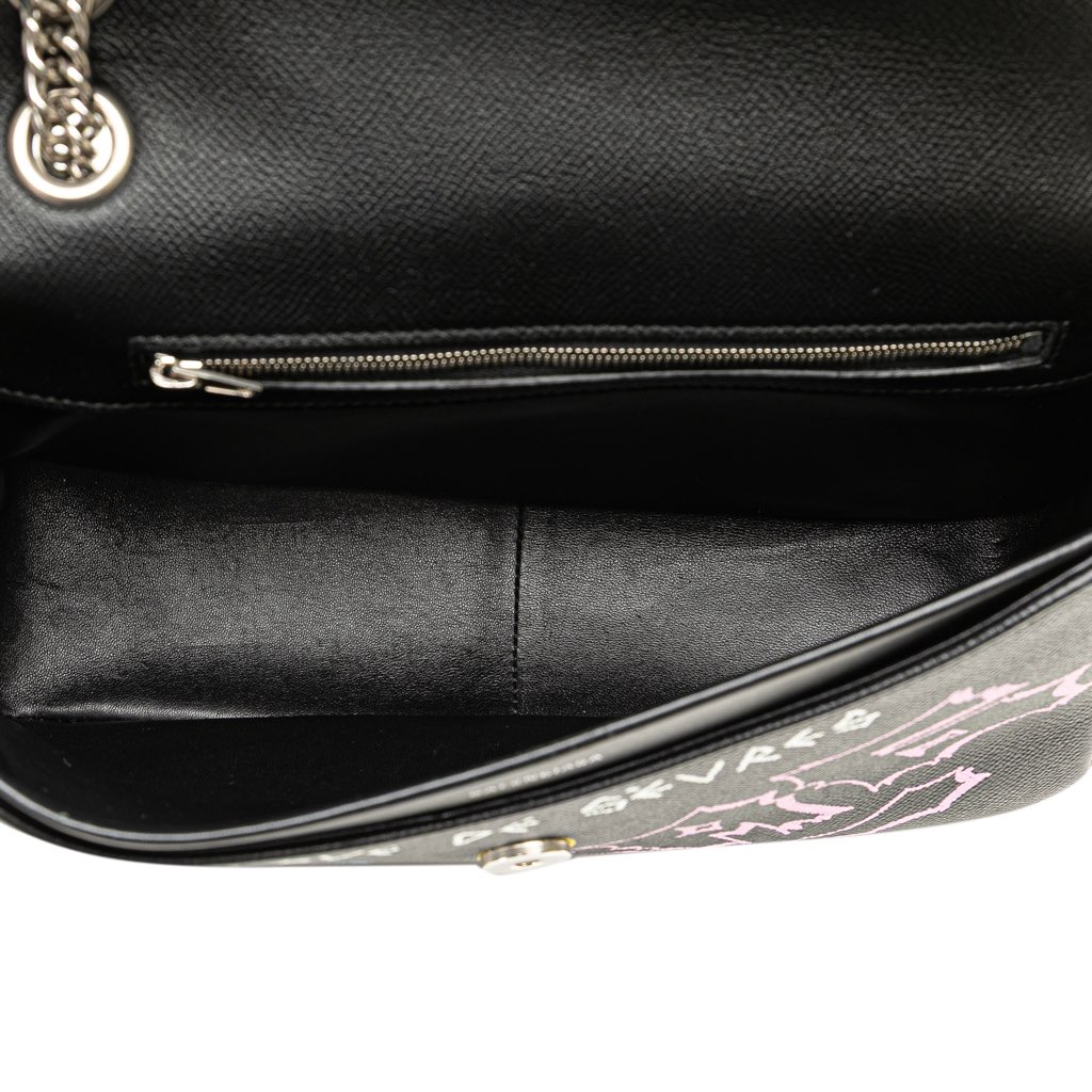 Balenciaga M Grained Calfskin Graffiti BB Round Crossbody - 4