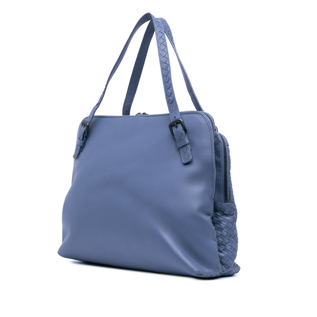 Bottega Veneta Leather Intrecciato Shoulder Bag - 2