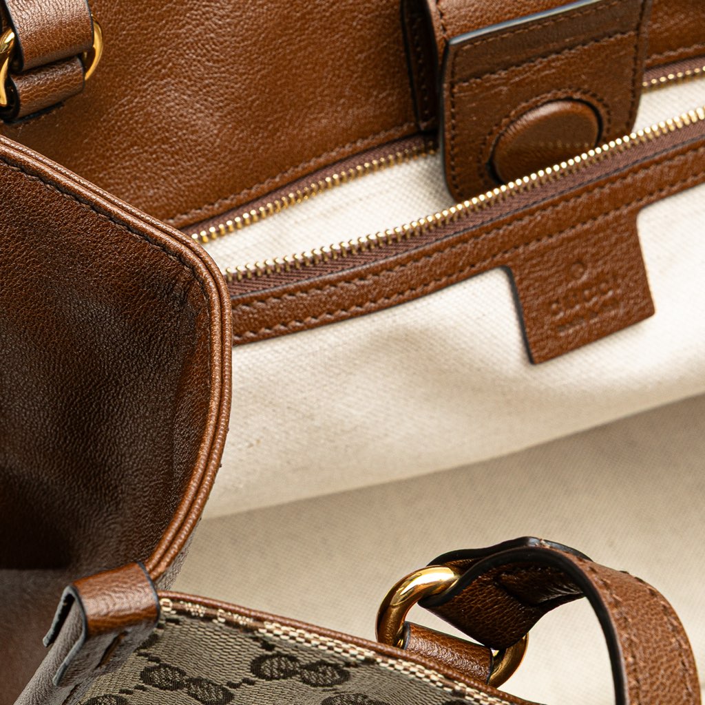 Gucci Medium GG Canvas Horsebit 1955 Tote - Image 10