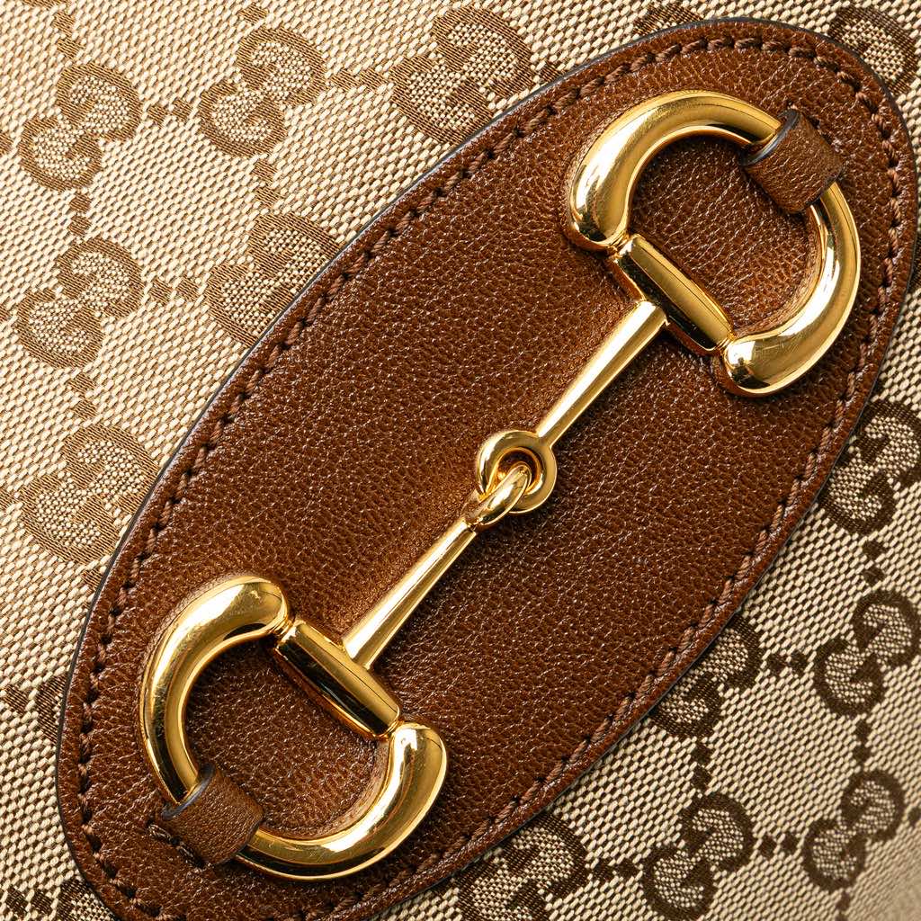 Gucci Medium GG Canvas Horsebit 1955 Tote - Image 12