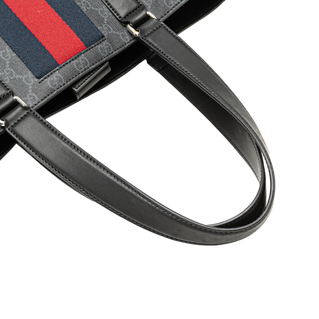 Gucci Large GG Supreme Web Tote - Image 11