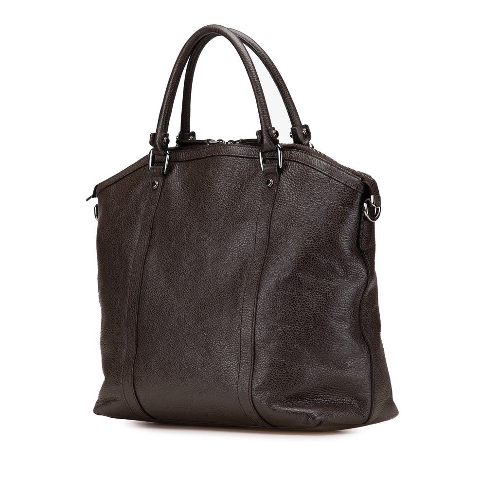 Gucci Large Leather GG Charm Dome Satchel - Back view