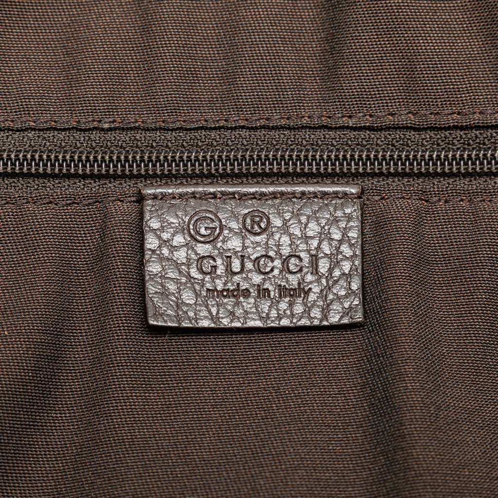 Gucci Large Leather GG Charm Dome Satchel - Side view