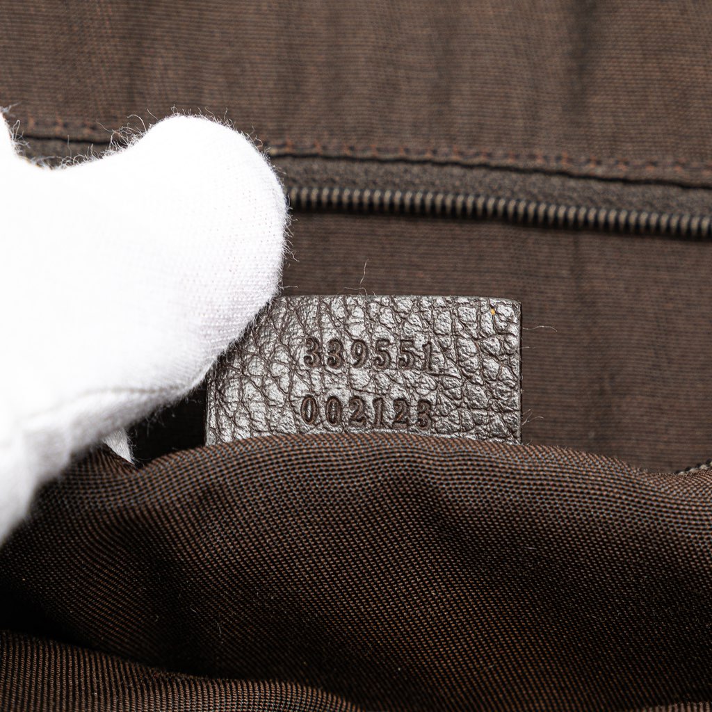 Gucci Large Leather GG Charm Dome Satchel - Detail 1