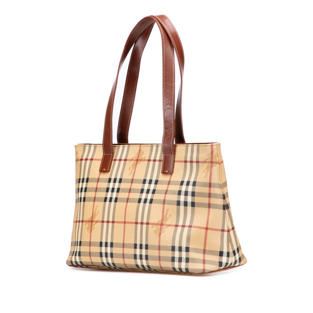 Burberry Haymarket Check Coated Canvas Tote - 2