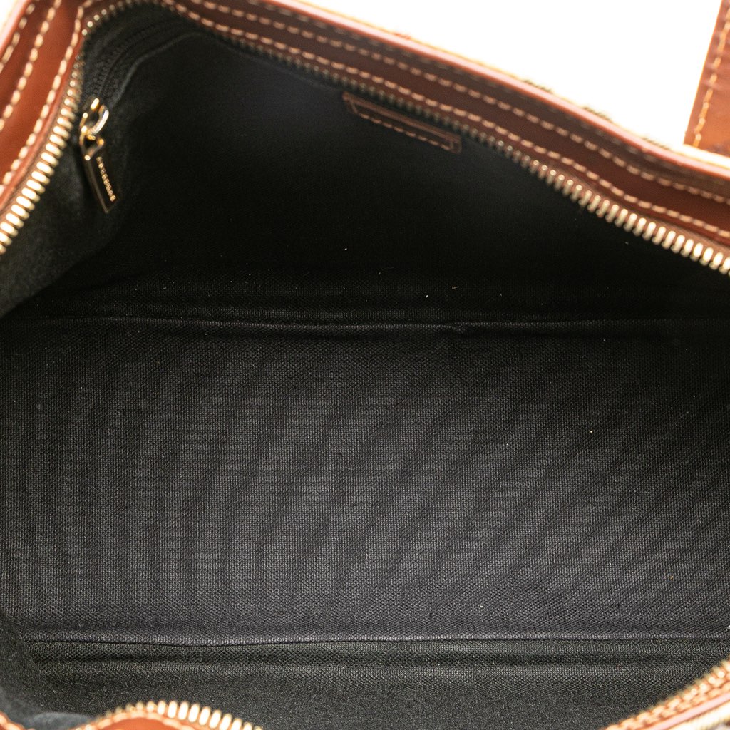 Burberry Haymarket Check Coated Canvas Tote - 4