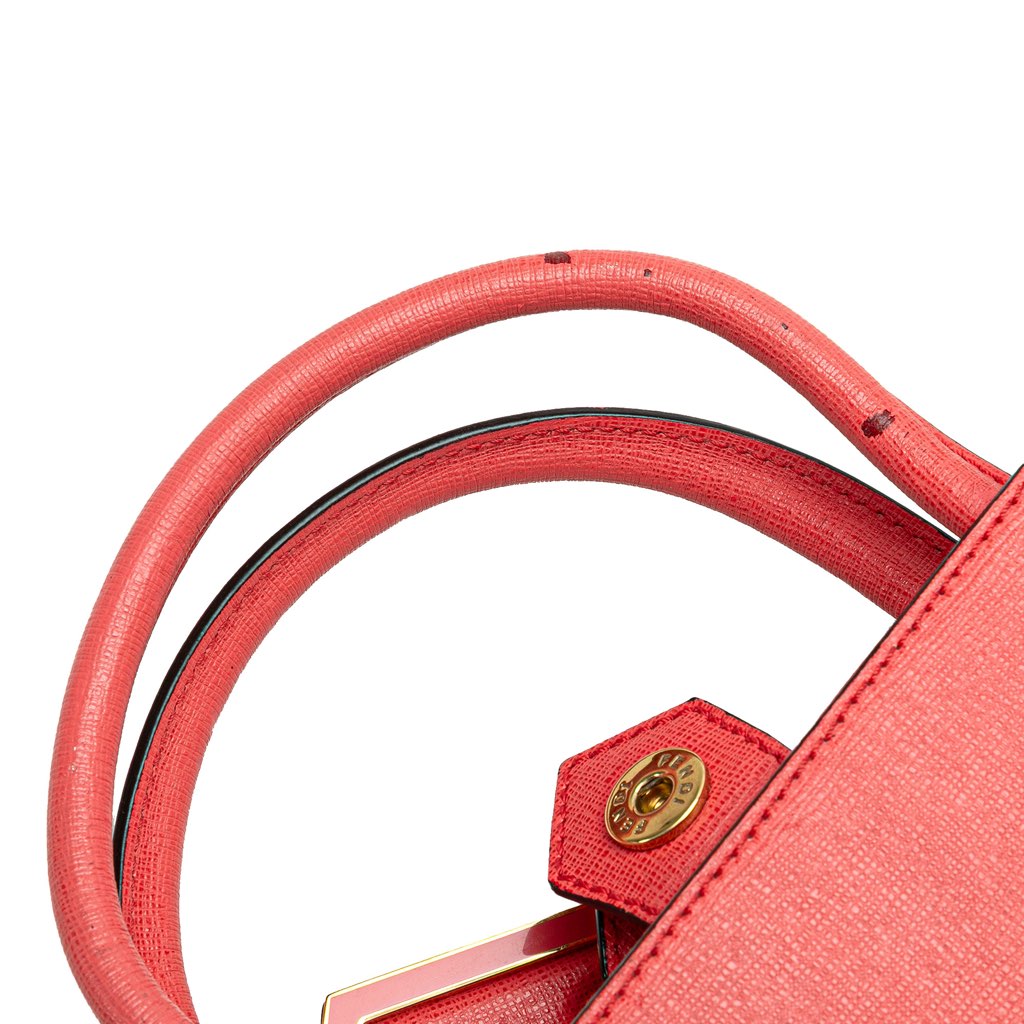 Fendi Petite Leather 2Jours Satchel - Image 10