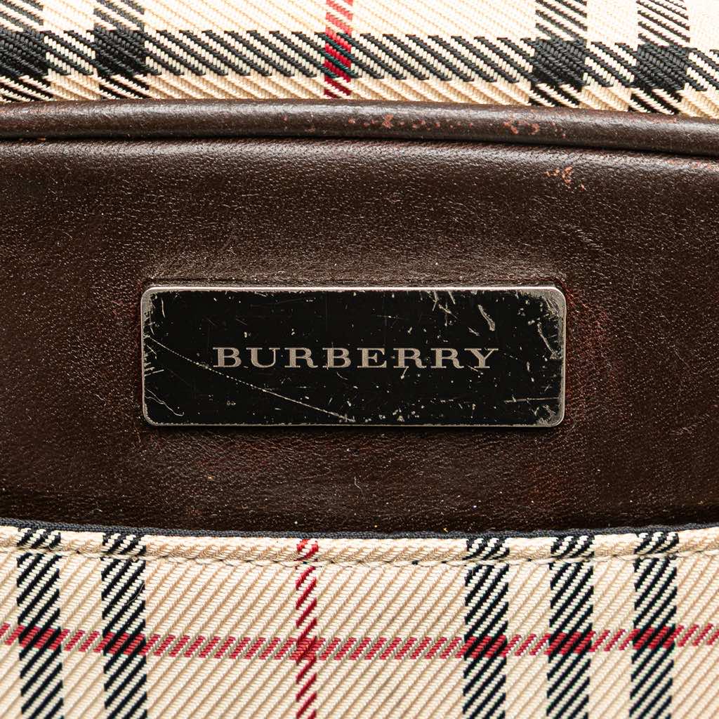 Burberry House Check Canvas Crossbody - Side view