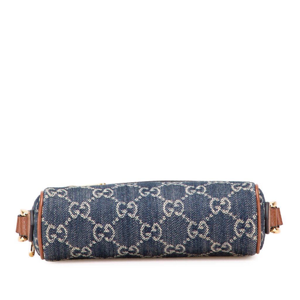 Gucci Mini GG Denim Ophidia Crossbody - Image 6