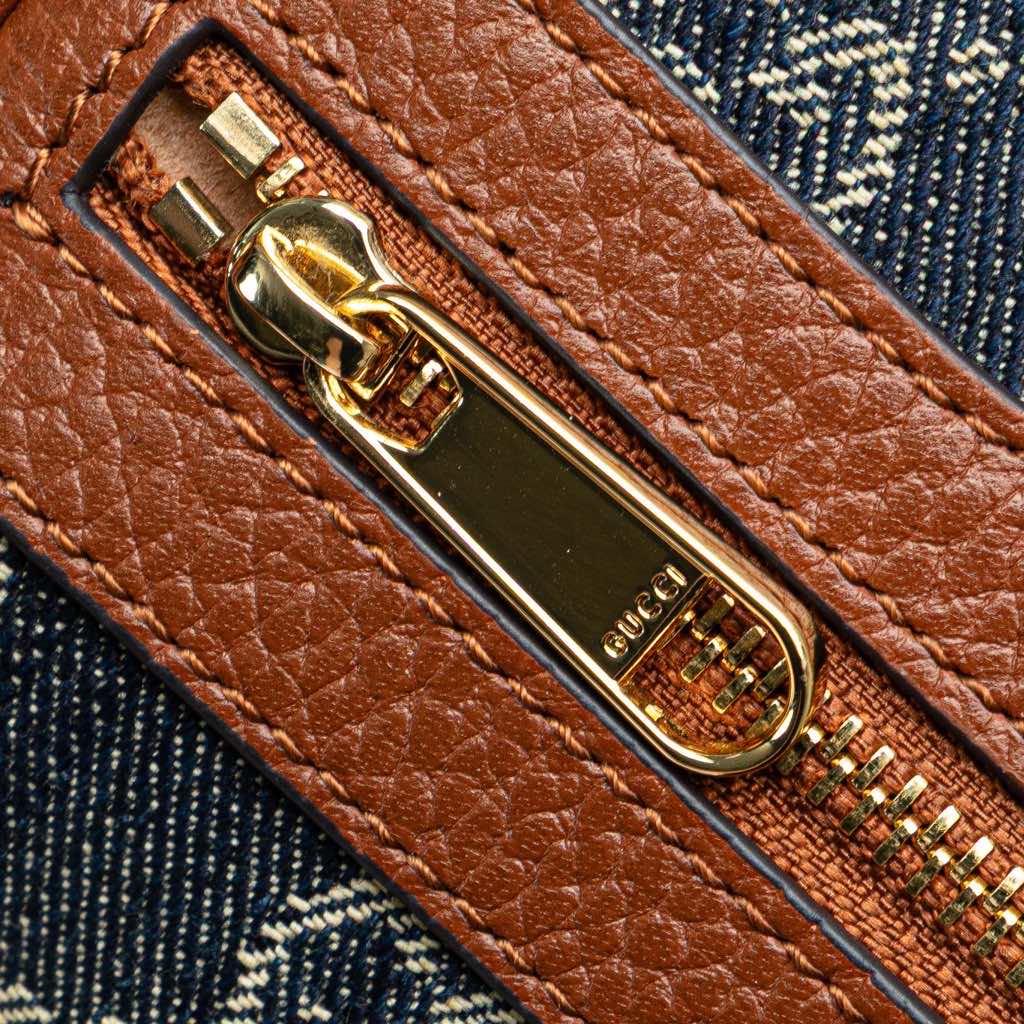 Gucci Mini GG Denim Ophidia Crossbody - Image 10