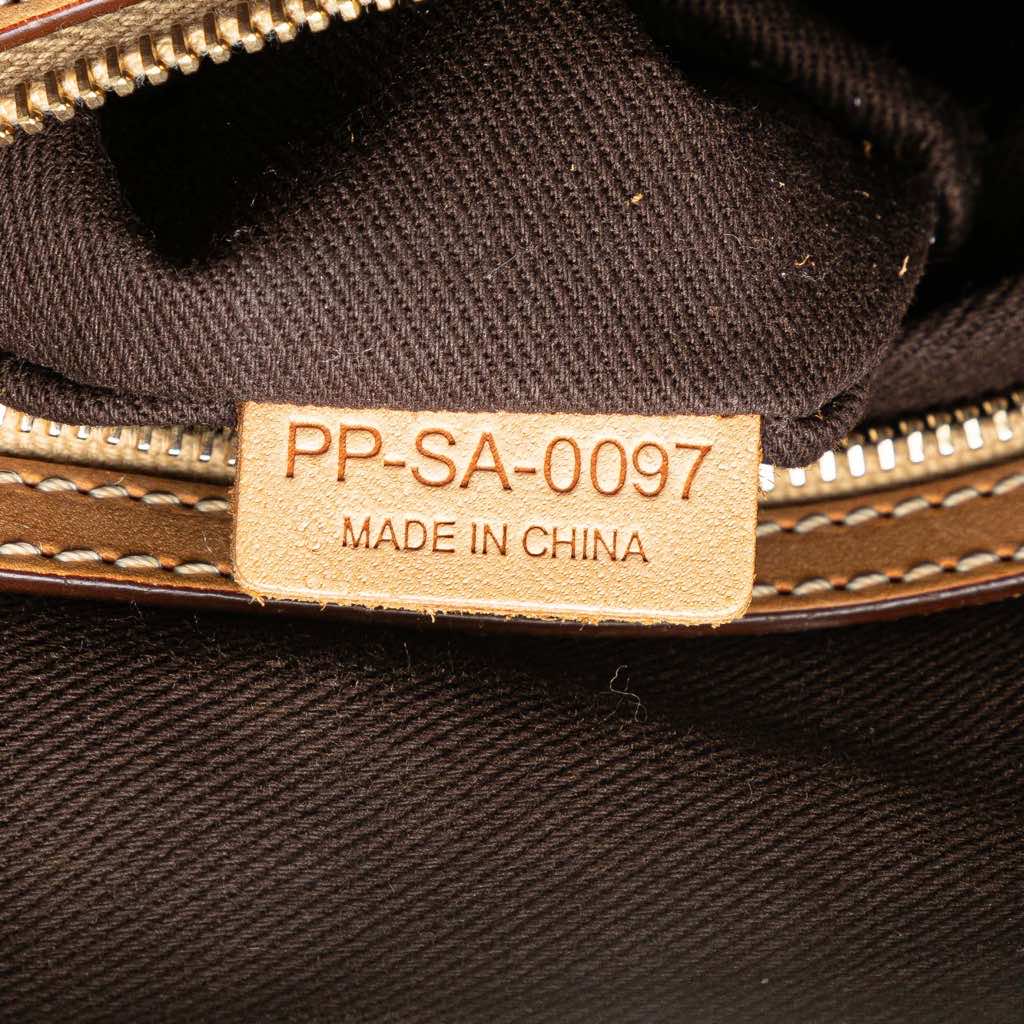 Celine Macadam Coated Canvas Satchel - Side view