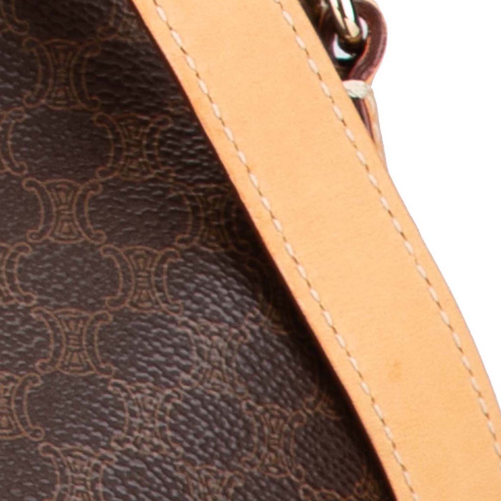 Celine Macadam Coated Canvas Satchel - Image 10