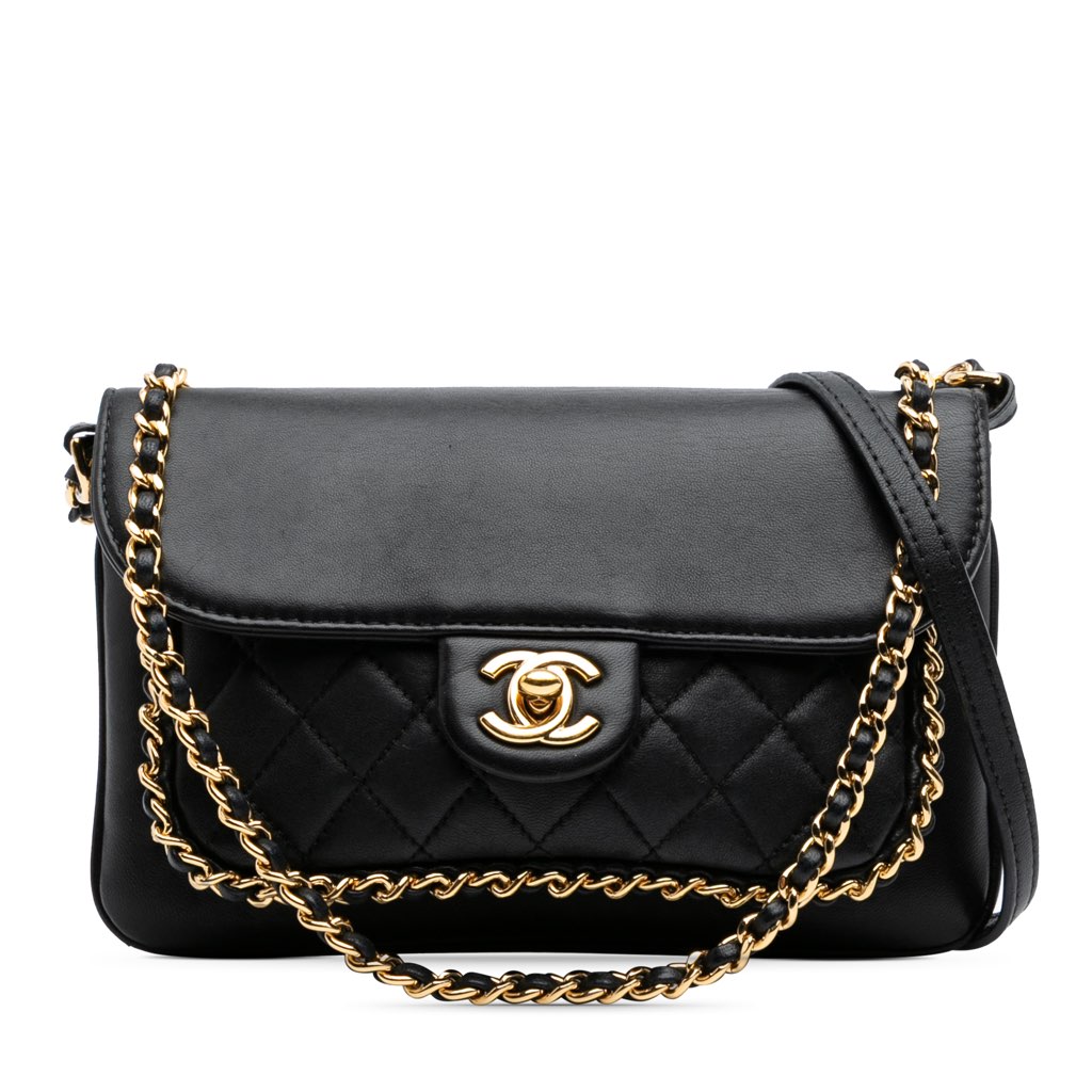 Chanel Small Quilted Lambskin CC Unchained Flap